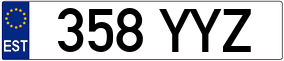 Trailer License Plate